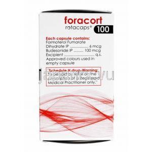 フォラコート 吸入剤 (Rotacap) (ホルモテロール 6mcg/ ブデソニド 100mcg) 成分