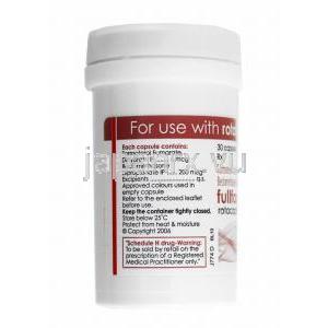 フルフォーム 吸入剤 (Rotacap) (ベクロメタゾン 200mcg/ ホルモテロール 6mcg) ボトル側面