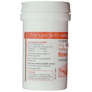 チオトロピウム, Tiova,  18mcg, 吸入用カプセル (CIPLA) ボトル　常用