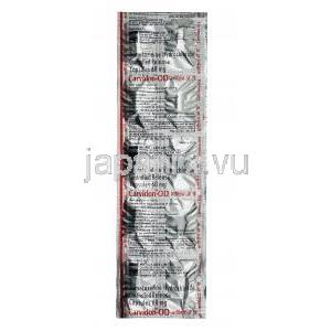 カーヴィドン  OD, トリメタジジン　60 mg, 錠（徐放性錠）, シート情報