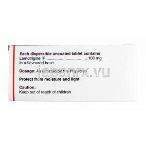 ラメテック (ラモトリジン) 100mg 成分