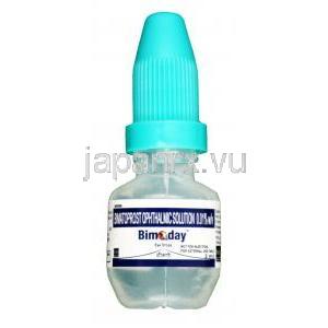 ビマディ 点眼薬,ビマトプロスト 0.01% w/v, 3ml, ボトル