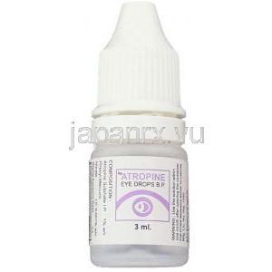 アトロピン硫酸塩（アトロピロル ジェネリック）, Atro, 1 % 5ML 点眼薬 (Intas) ボトル