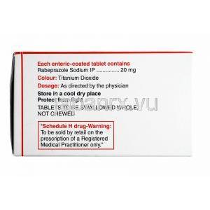 ラビシップ,  ラベプラゾール 20mg 箱情報