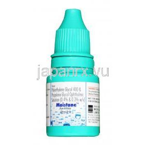 モイステイン 点眼薬, ポリエチレングリコール 0.4% / プロピレングリコール 0.3% w/v, 10ml, ボトル