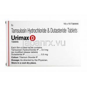 ユリマックスＤ, 塩酸タムスロシン／デュタステライド  0.4mg/0.5mg 成分
