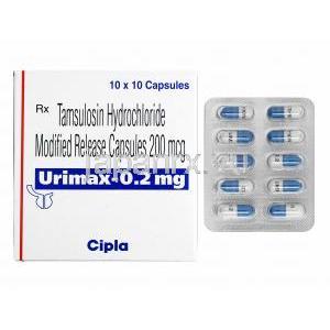 ユリマックス (タムスロシン) 0.2mg 箱、カプセル