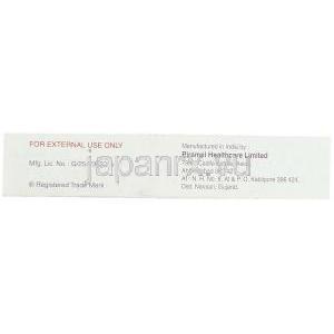 クロタミトン（オイラックス/クロタミトンジェネリック）, Crotorax 10% 20gm クリーム (Primal Healthcare) 製造