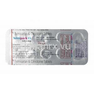 テルミパック CL (シルニジピン/ テルミサルタン) 錠剤裏面