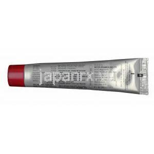 ダイパーセーフ クリーム チューブ裏面