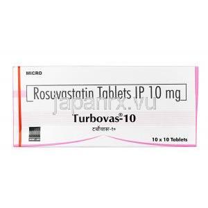 ターボバス, ロスバスタチン 10mg, 錠剤, 箱表面