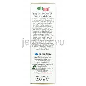セバメド　フレッシュシャワー, スキンケア成分各種, ボディーソープ 200ml, 箱情報