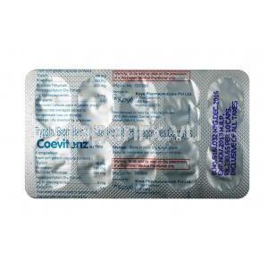 コービテンズ, ブロメライン 180mg / トリプシン 96mg  / ルトシド 200mg, カプセル, シート情報