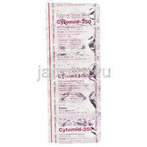 フルタミド  (オダインジェネリック),  Cytinud 250mg 錠　包装