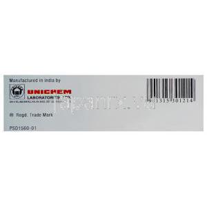 ビソプロロール (メインテートジェネリック), Corbis,  2.5 mg 錠 (Unichem ) 製造業者情報