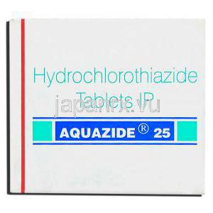 ジェネリック・エシドレックス、Aquazide , ハイドロクロロサザイド 25MG錠 (Sun Pharma)