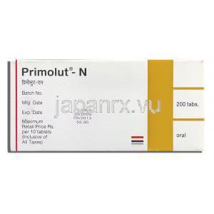プリモルト・エヌ, ノルエチステロン 5mg (Zydus) 箱