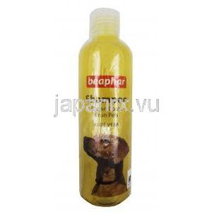 ビーファー 犬用シャンプー 茶毛用 ボトル表面
