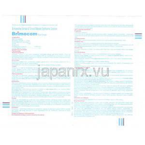 ブリモニジン酒石酸塩/チモロールマレイン酸塩, Brimocom, 2mg / 5mg 点眼液(Cipla) 情報シート1