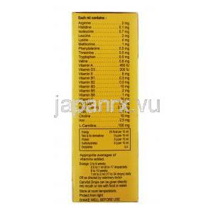 キャンビトール 30ml ドロップ液 (Health Kare Pharma) 成分