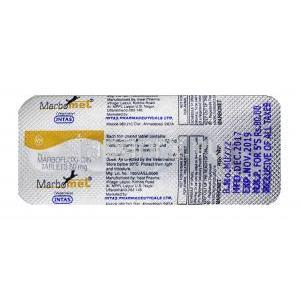 マルボメット, マルボフロキサシン 50mg,錠剤, シート情報