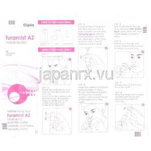 フルチカゾン/アゼラスチン,  フラミストＡＺ 27.5mcg / 140mcg 鼻スプレー (Cipla) 情報シート1