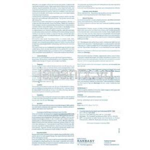 ミノサイクリン塩酸塩（ミノシンジェネリック）, Minoz, 100mg 錠 (Ranbaxy) 情報シート2