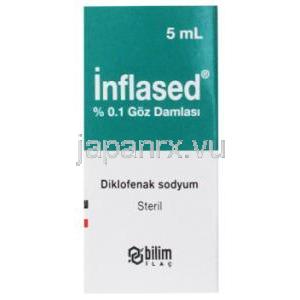 インフレーズド,ジクロフェナク点眼薬, 5ml, 0.1%, ビリムファーマ, 箱