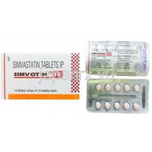 シンボチン, シンバスタチン 20mg, 箱, シート