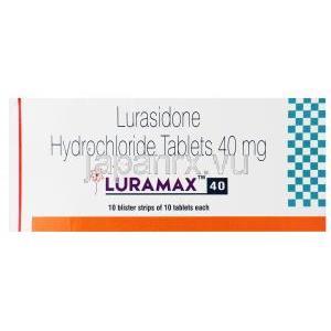 ルラマックス, ルラシドン 錠剤 40mg,　箱表面