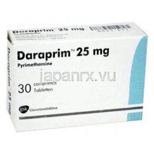 ダラプリム　Daraprim、ピリメタミン　25mg　箱　（GSK社製）