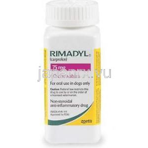 リマダイル，カプロフェン　チュアブル錠 75mg 瓶 (Zoetis社製)