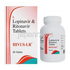 ハイブス エルアール, ロピナビル 200mg / リトナビル 50mg, 箱表面