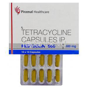 トラサイクリン 500 mg カプセル＆箱