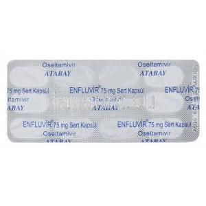 エンフルビル, オセルタミビル 75mg カプセル裏面