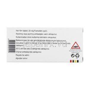 ファモサー (ファモチジン) 20mg 成分