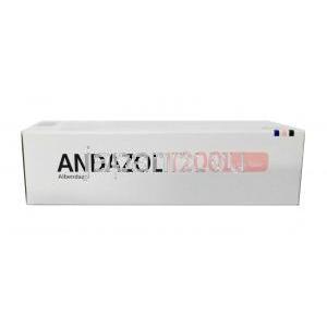アンダゾール (アルベンダゾール) 200mg 箱上部