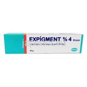 エクスピグメント クリーム (ヒドロキノン) 4% 30g 箱前面