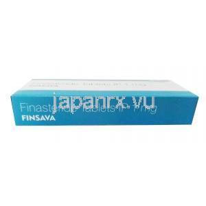 フィンサバ (フィナステリド) 1 mg 30 錠 箱底面