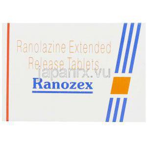 ラノラジン（慢性狭心症治療薬）, ラノゼックス Ranozex,　錠 箱
