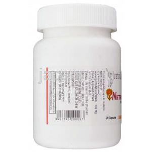 ニトロフラントイン（マクロビッド ジェネリック）, Niftran   100MG 錠 (Ranbaxy) ボトル情報