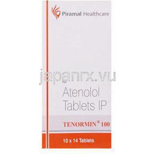 アテノロール（テノーミンジェネリック）,  Tenormin 100mg  錠 (Primal Healthcare) 箱