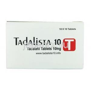タダリスタ 10, タダラフィル10mg, 箱