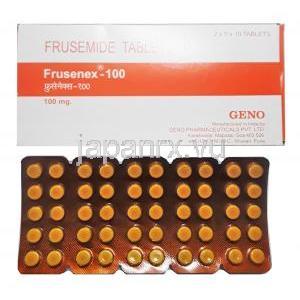フルセネックス (フロセミド) 100mg 箱、錠剤