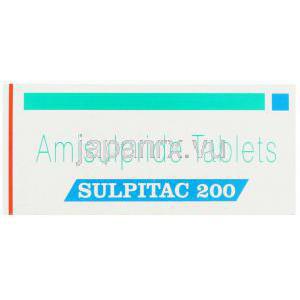 アミスルプリド（ソリアンジェネリック）, Sulpitac 200mg 錠 (Sun Pharma) 箱