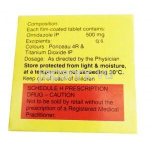 オルニダ (オルニダゾール) 500mg 成分