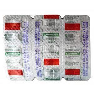 ロパミド (ロペラミド) 2mg 錠剤裏面