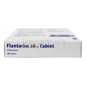 フランタジン (デフラザコート) 30mg 箱底面