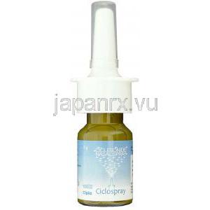 シクロスプレー Ciclospray, オムナリス ジェネリック, シクレソニド 50mcg  100噴 鼻スプレー (Cipla) ボト