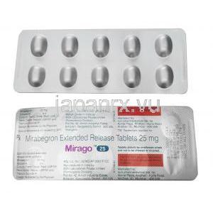 ミラーゴ (ミラベグロン) 25mg 錠剤